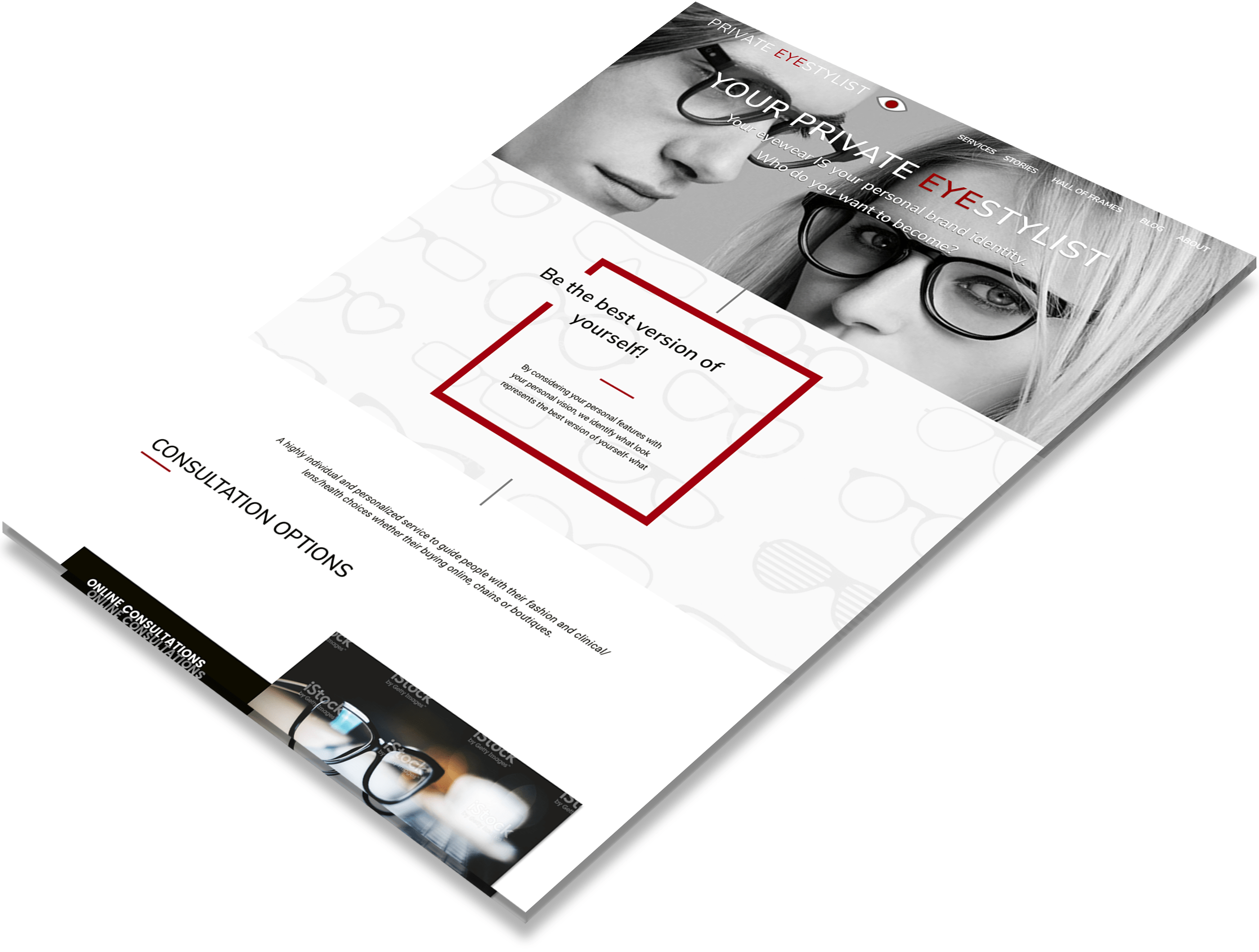 Your Private EyeStylist landing page image