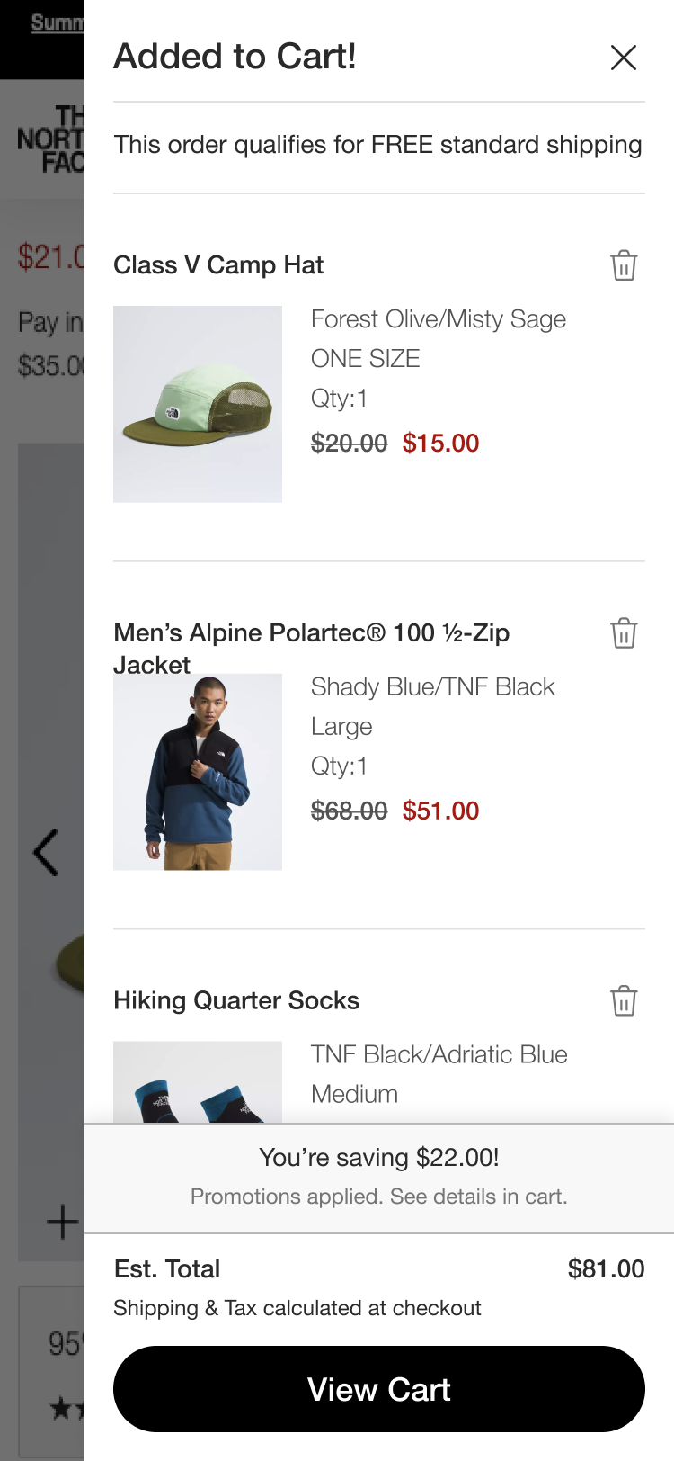 The North Face Mini Cart